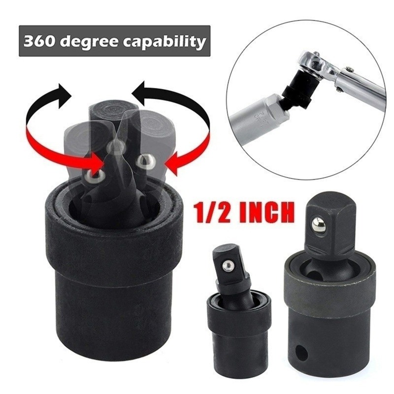 Pneumatic Impact Wrench - 1/3PCS 360 Degree Swivel Knuckle Joint