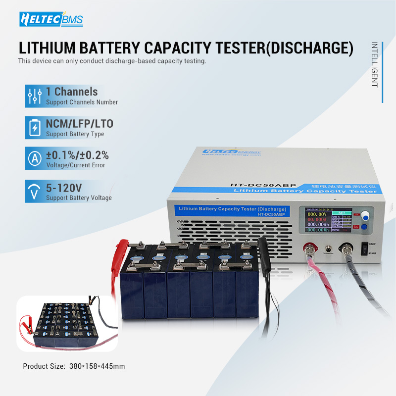 Battery Load Tester - Heltec HT‑DC50ABP High‑Power Battery Discharge Capacity