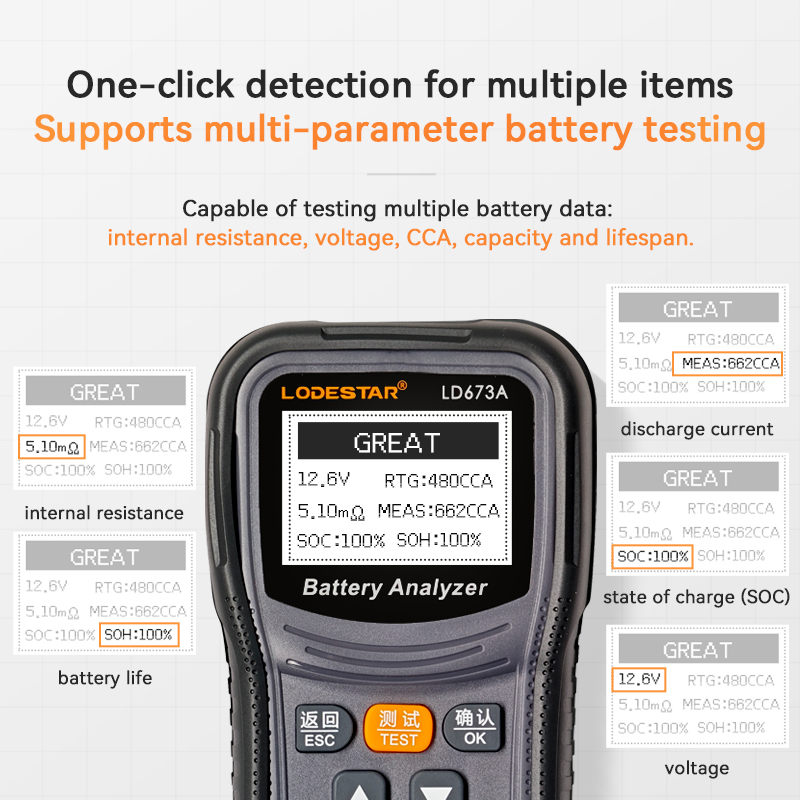 NEW LODESTSR LD673A Car Batter - Battery Load Tester review and price
